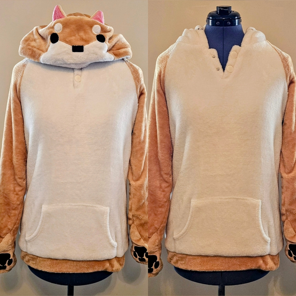 FASHION Fuzzy Shiba Inu Dog Hoodie